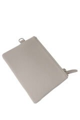 MPCUZ 103 Kadın Unisex, Hakiki Deri, Cüzdan Kartlık Açık Gri