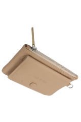 MPCUZ 103 Kadın Unisex, Hakiki Deri, Cüzdan Kartlık Bej