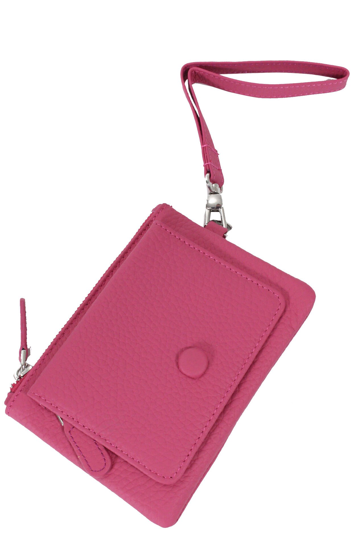 MPCUZ 103 Kadın Unisex, Hakiki Deri, Cüzdan Kartlık Pembe