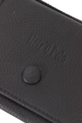 MPCUZ 103 Kadın Unisex, Hakiki Deri, Cüzdan Kartlık Siyah