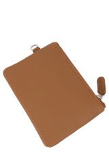 MPCUZ 103 Kadın Unisex, Hakiki Deri, Cüzdan Kartlık Taba