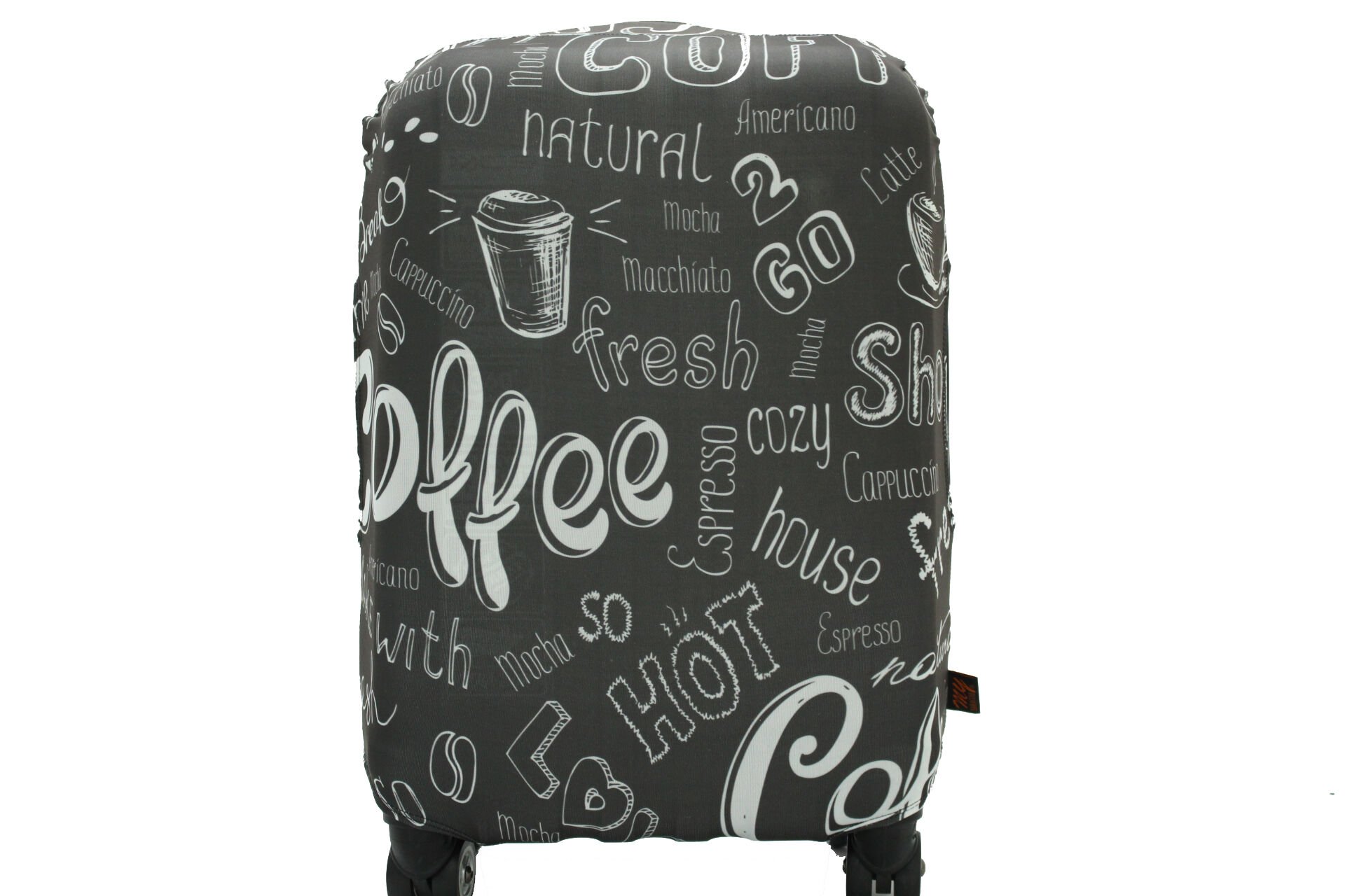 (My#11 Coffee) VALİZ İÇİN KILIF Siyah - Kabin Boy