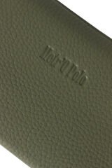 MPCUZ 401 Kadın Unisex, Hakiki Deri, Cüzdan Kartlık, Portföy Haki