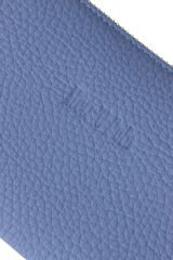 MPCUZ 401 Kadın Unisex, Hakiki Deri, Cüzdan Kartlık, Portföy Mavi