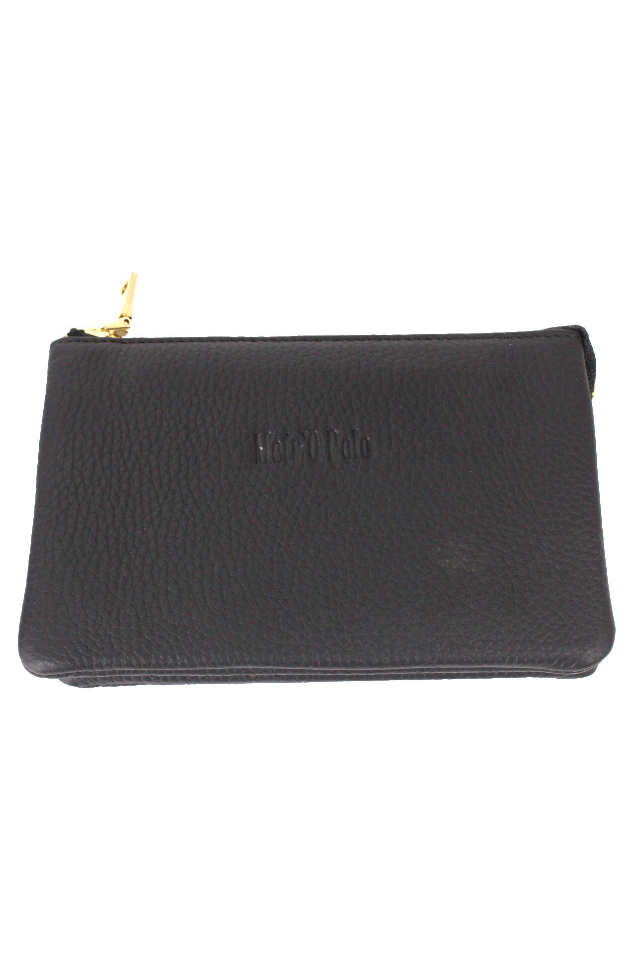 MPCUZ 401 Kadın Unisex, Hakiki Deri, Cüzdan Kartlık, Portföy Siyah