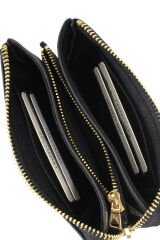 MPCUZ 401 Kadın Unisex, Hakiki Deri, Cüzdan Kartlık, Portföy Siyah