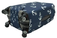 (My#10 Çapa) VALİZ İÇİN KILIF Lacivert - Kabin Boy