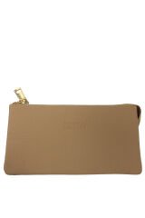 MPCUZ 501 Kadın Unisex, Hakiki Deri, Cüzdan Kartlık, Portföy Bej