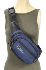M 1026 Mega Bag Bel Çantası, Çapraz Göğüs Çanta Lacivert