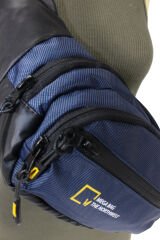 M 1026 Mega Bag Bel Çantası, Çapraz Göğüs Çanta Lacivert