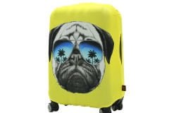 (My#28 Pug Köpek) VALİZ İÇİN KILIF