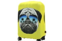 (My#28 Pug Köpek) VALİZ İÇİN KILIF