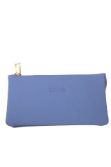 MPCUZ 501 Kadın Unisex, Hakiki Deri, Cüzdan Kartlık, Portföy Mavi