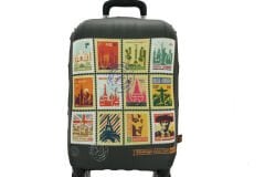 (My#25 Pullar) VALİZ İÇİN KILIF Siyah - Büyük Boy