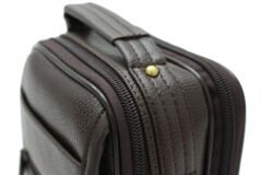 Plevr 6765 Us Polo Assn Suni Deri Omuz Askılı, Kulplu Erkek Portföy Çantası Kahverengi