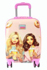 Coral High 16790 Donutlu Kız Desen - ABS  Çocuk Valizi