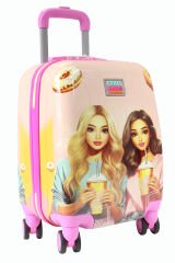 Coral High 16790 Donutlu Kız Desen - ABS  Çocuk Valizi