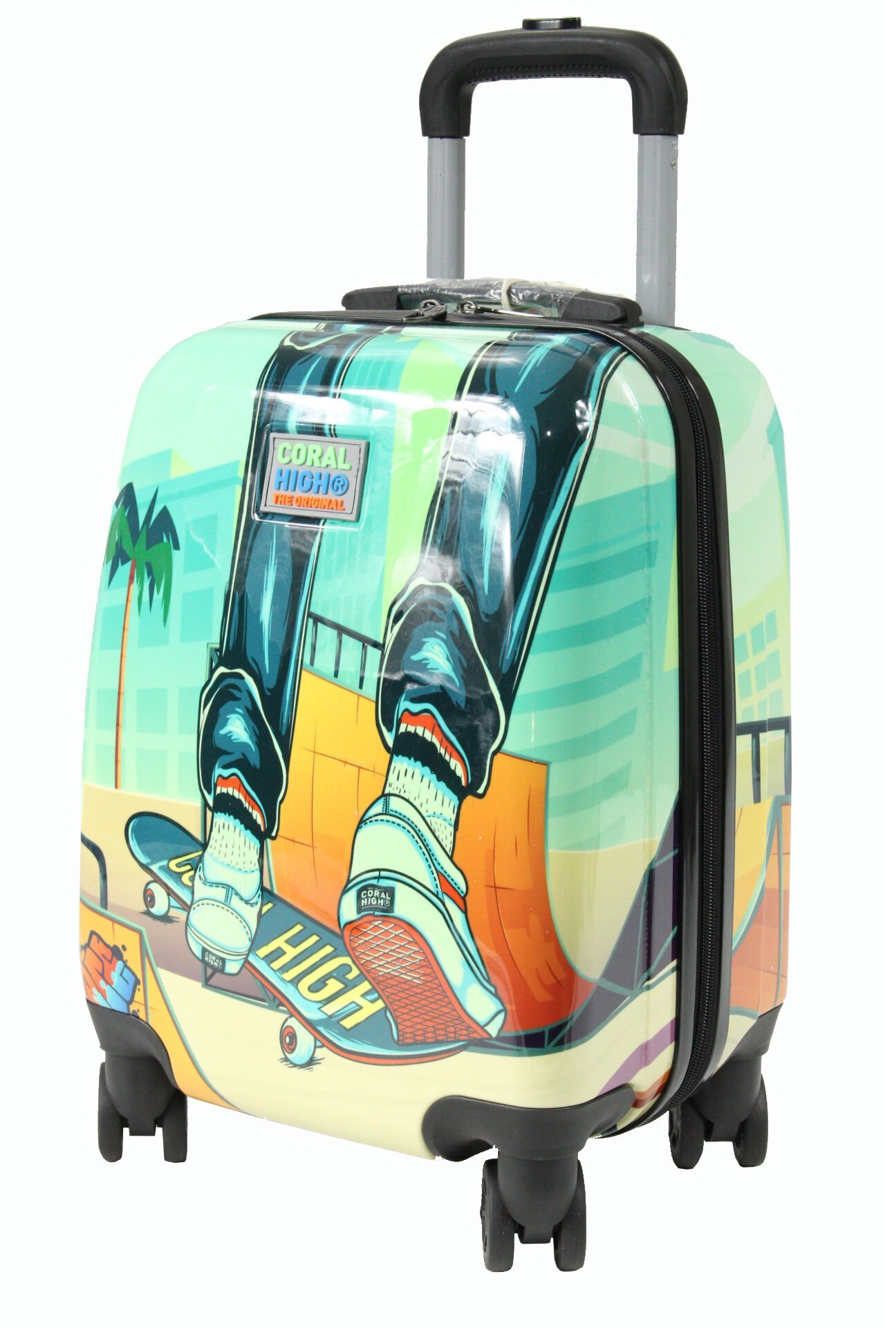 Coral High 16742 Kaykay Desen - ABS  Çocuk Valizi