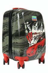 Coral High 16738 Kırmızı Araba Desen - ABS  Çocuk Valizi
