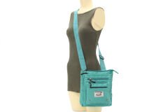 Ççs 31245 Polyester Kumaş Kadın Çapraz Omuz Çanta Mavi