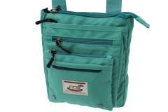 Ççs 31245 Polyester Kumaş Kadın Çapraz Omuz Çanta Mavi