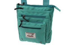 Ççs 31245 Polyester Kumaş Kadın Çapraz Omuz Çanta Mavi