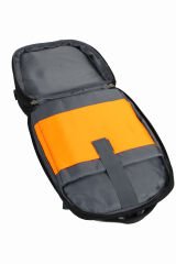 BAGGAJ S24138 POLYESTER  LAPTOP/SIRT ÇANTASI Siyah - Turuncu