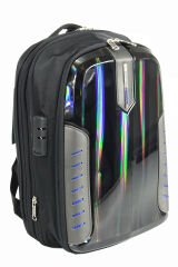 BAGGAJ S24138 POLYESTER  LAPTOP/SIRT ÇANTASI Siyah - Mavi