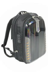 BAGGAJ S24138 POLYESTER  LAPTOP/SIRT ÇANTASI Siyah - Turuncu