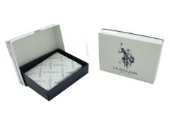 Plcuz 7658 U.S.Polo Assn.Hakiki Deri Erkek Kartlık Lacivert