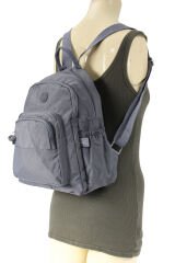 M 251 Mega Bag Klinkır Kadın Sırt Çantası Gri