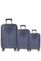 GRND 10728 PP CARMILLA- Büyük + Orta + Kabin Boy Valiz / Bavul Seti - Lacivert