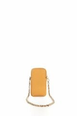 Ççs London 10022 Suni Deri Kadın Telefon Çantası, Telefonluk Sarı