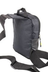 Newish Polo 571 Unisex Polyester Çapraz Çanta, Göğüs Çanta, Portföy, Body Bag Siyah-Sarı