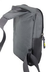 Newish Polo 571 Unisex Polyester Çapraz Çanta, Göğüs Çanta, Portföy, Body Bag Gri-SARI