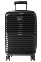 Nippon 1811 Nomad PC - Büyük + Orta + Kabin Boy Valiz / Bavul Seti - Siyah