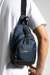 M 1031 Mega Bag Unisex Göğüs Çapraz Çanta, Body Bag Lacivert