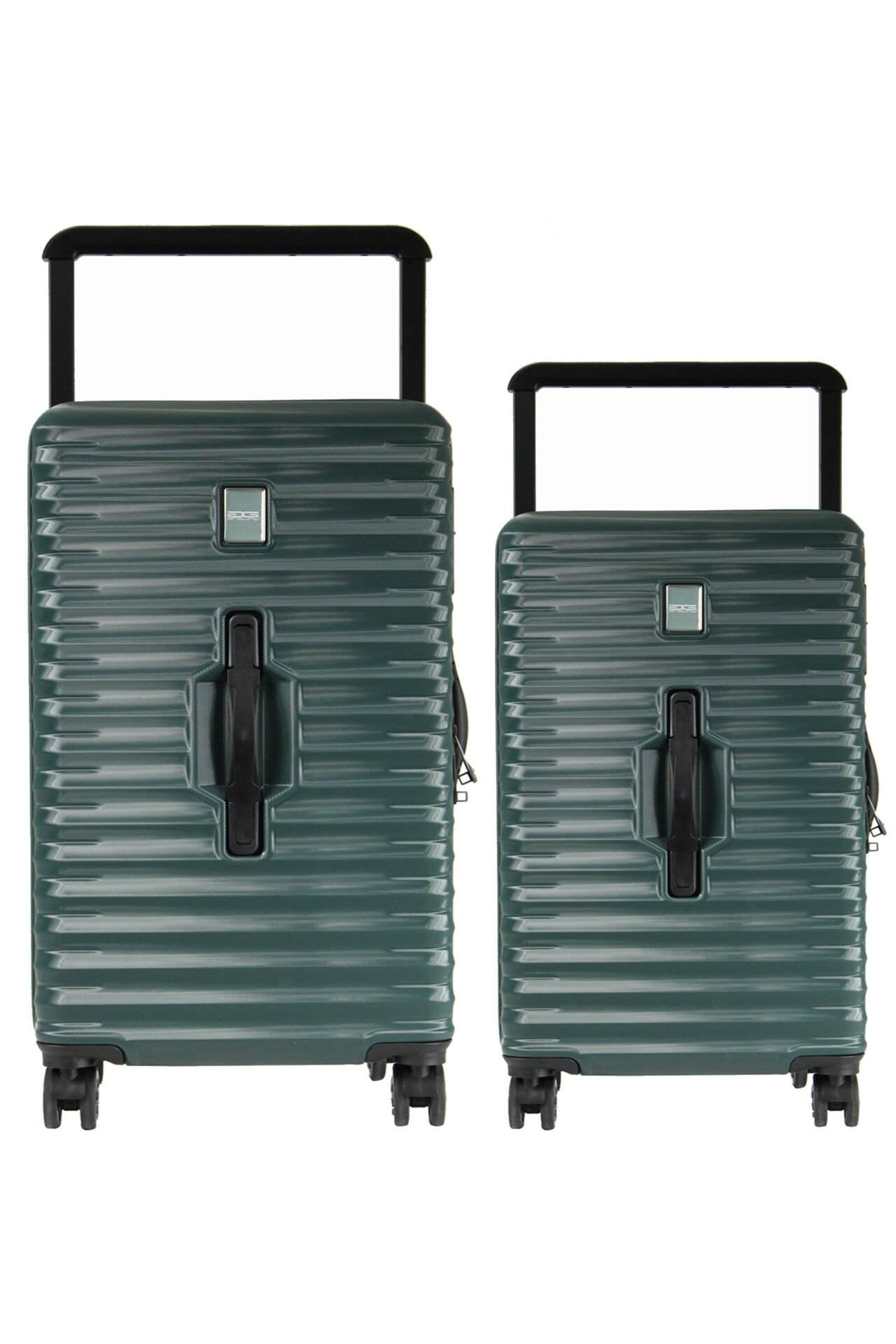 GROUND 10736 PP SANDIK - Büyük + Orta Boy Valiz / Bavul Seti - Yeşil