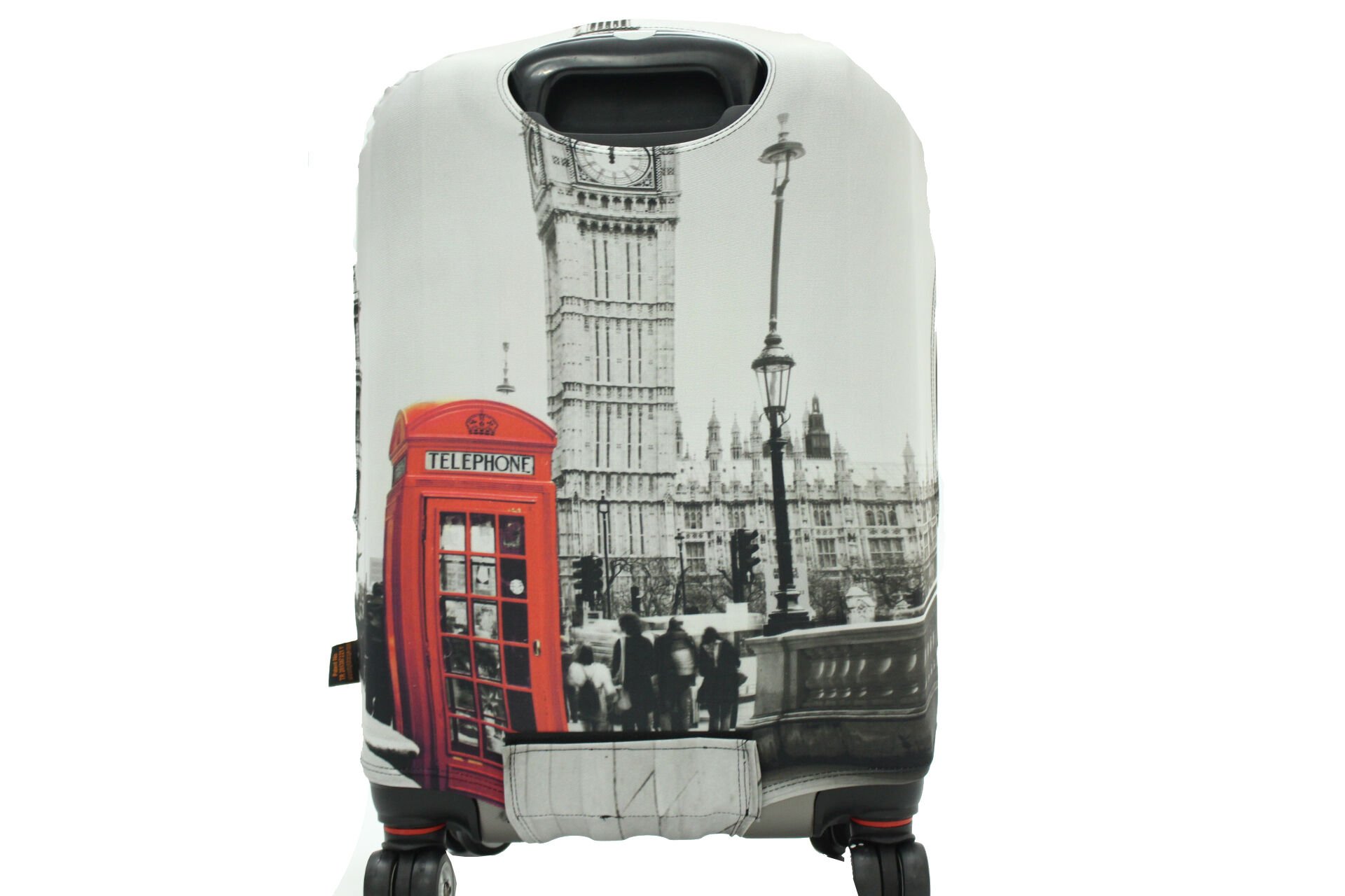 (My#22 Londra) VALİZ İÇİN KILIF Gri - Büyük Boy