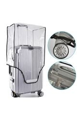(My Şeffaf) VALİZ İÇİN KILIF Seti - Kabin+ Orta + Büyük