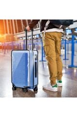 (My Şeffaf) VALİZ İÇİN KILIF Seti - Kabin+ Orta + Büyük