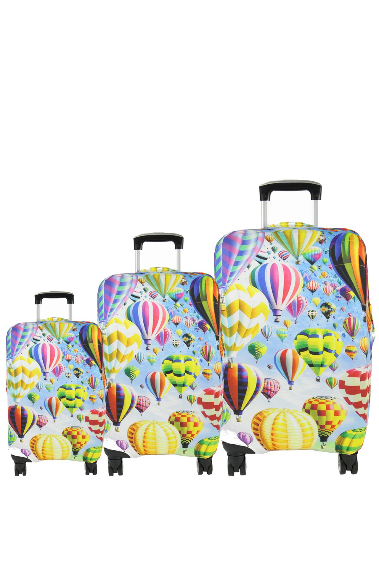 (My#96 KAPADOKYA 7) VALİZLER İÇİN KILIF SETİ (KABİN ORTA VE BÜYÜK)