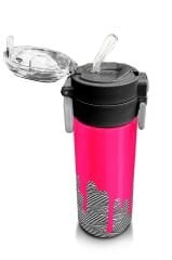 Coral Hıgh Çelik Matara Pembe-Siyah-Beyaz