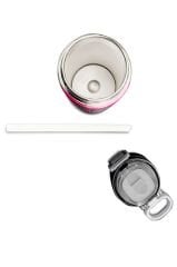 Coral Hıgh Çelik Matara Pembe-Siyah-Beyaz