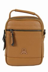 M 426 Mega Bag Suni Deri Bodybag Omuz Çantası