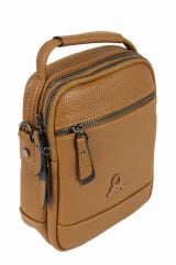 M 426 Mega Bag Suni Deri Bodybag Omuz Çantası