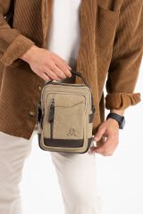 M 422 Mega Bag Erkek Portföy Omuz Çantası Gri-Siyah