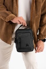 M 422 Mega Bag Erkek Portföy Omuz Çantası Siyah-Siyah