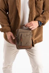 M 422 Mega Bag Erkek Portföy Omuz Çantası Toprak-Taba