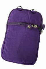 M 226 Mega Bag Krinkıl Kumaş Unisex Küçük Omuz Çantası, Telefonluk Mor